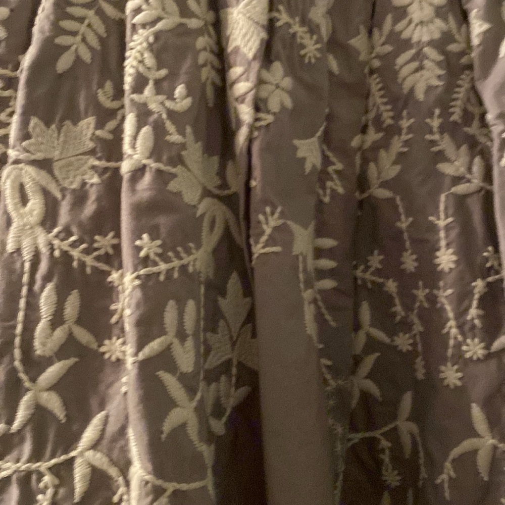 Anthropologie Meadow Rue  Embroidered Skirt - Picture 2 of 6